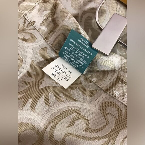 Bundle Target 🎯 HOME 72” x 72” shower curtain cream Celery green Grandmillenial - Picture 7 of 7